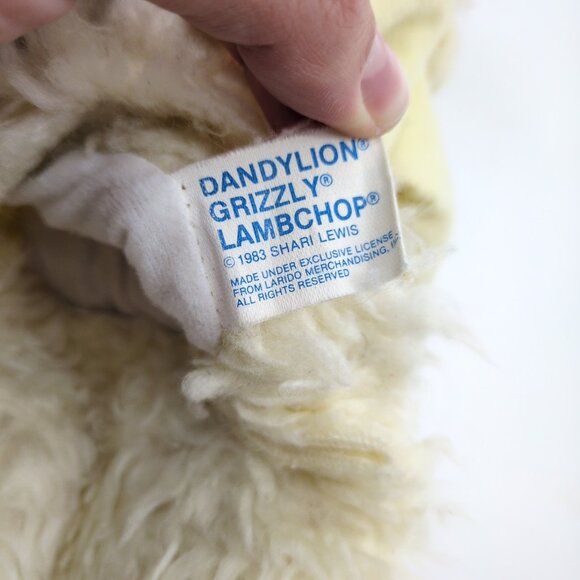 Vintage 1983 Lamb Chop Puppet by Shari Lewis Dandylion Trudy Plush 14" Larido - Picture 7 of 8